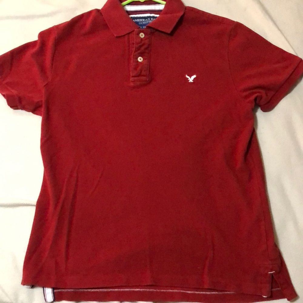 Red American Eagle Polo